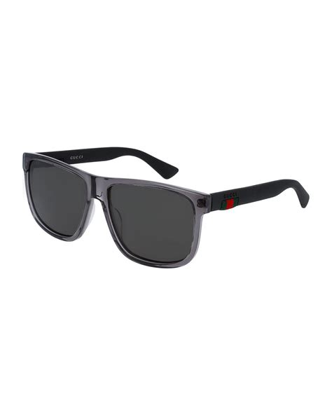 gucci sunglasses square polarized|Gucci men's wayfarer polarized sunglasses.